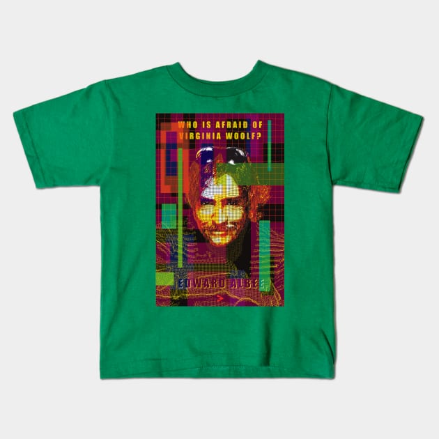 Edward Albee Kids T-Shirt by Exile Kings 